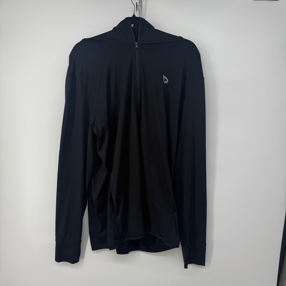 BALEAF XL Black Long Sleeve Quarter Zip Pullover Athletic Top - Picture 1 of 4
